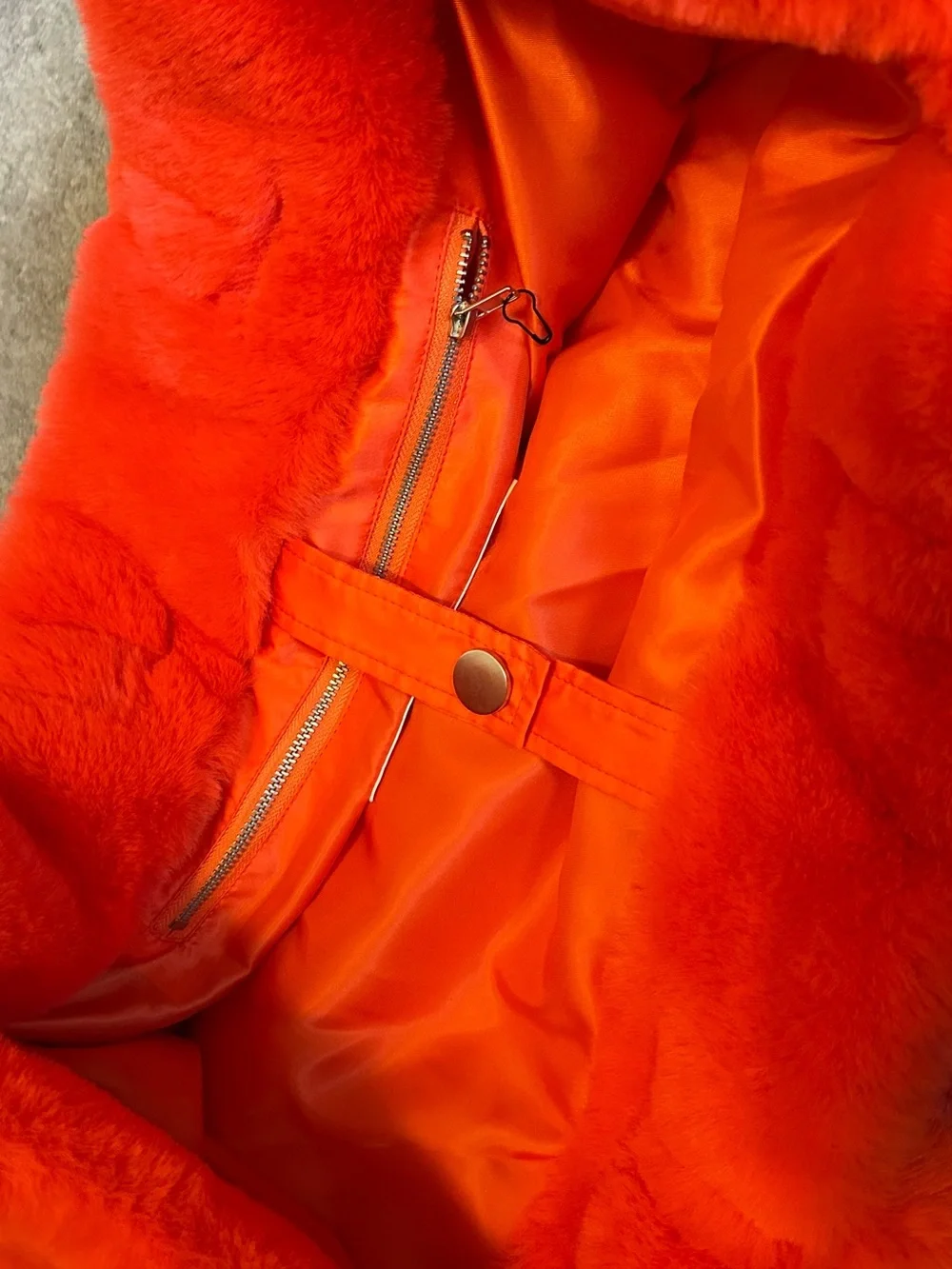 Stand Studio Plush Oversized Tote Bag in Bright Coral NWOT
